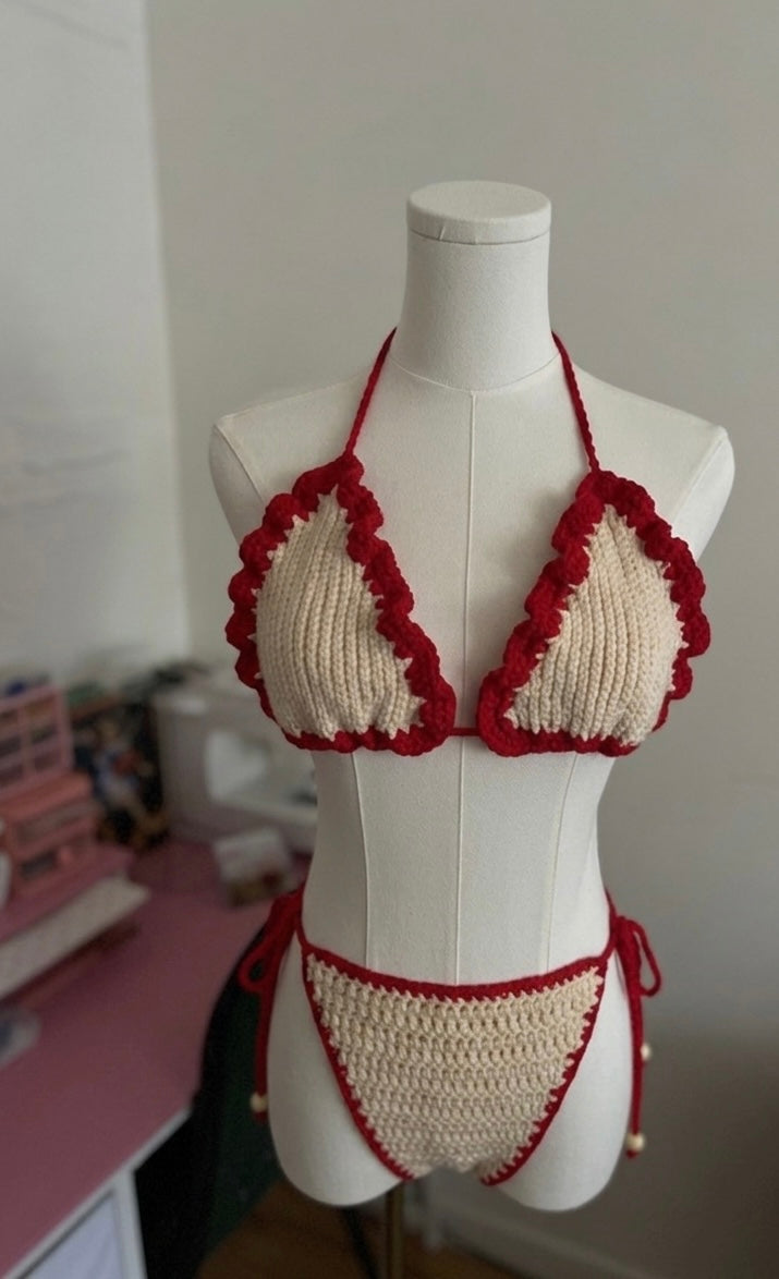 Duchess Bikini - Beige & Orange