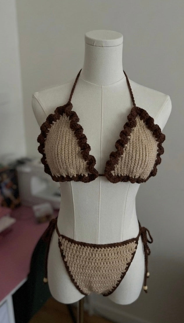 Duchess Bikini - Beige & Orange
