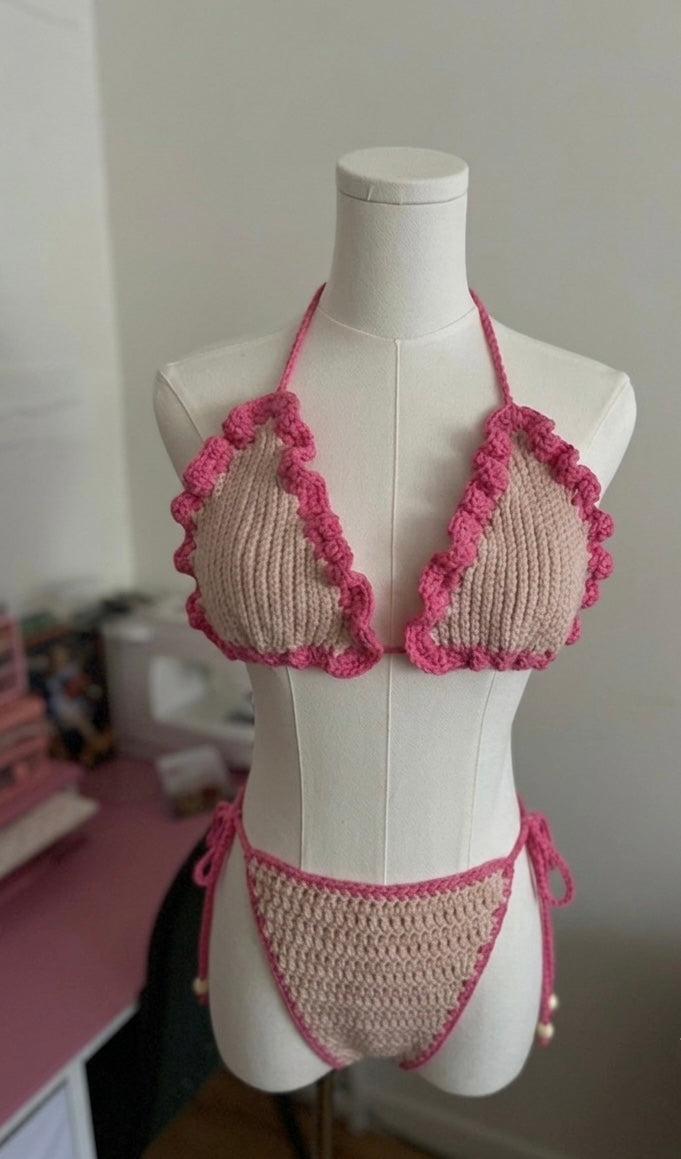 Duchess Bikini - Beige & Orange