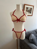 Duchess Bikini - Beige & Red