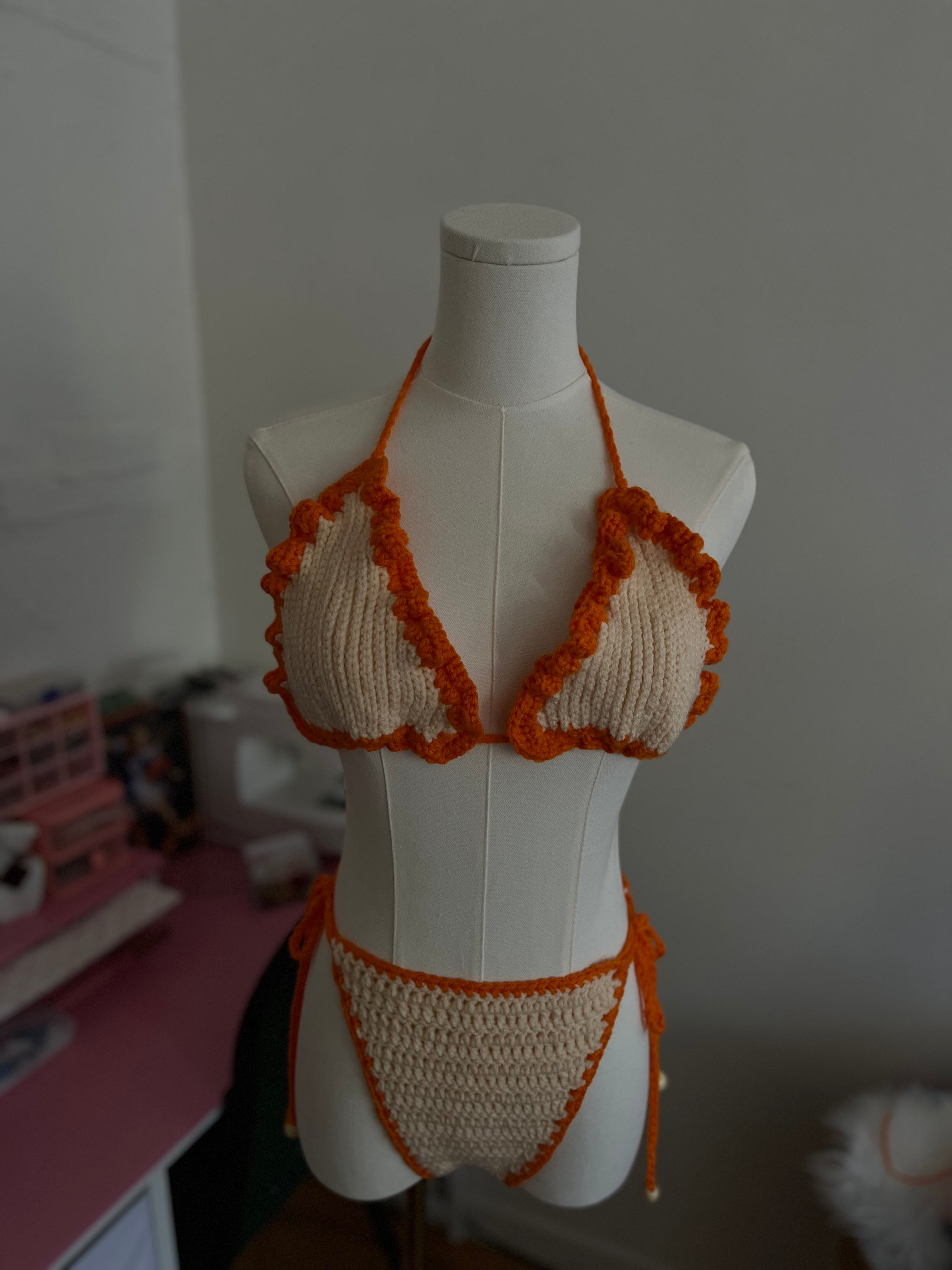 Duchess Bikini - Beige & Orange