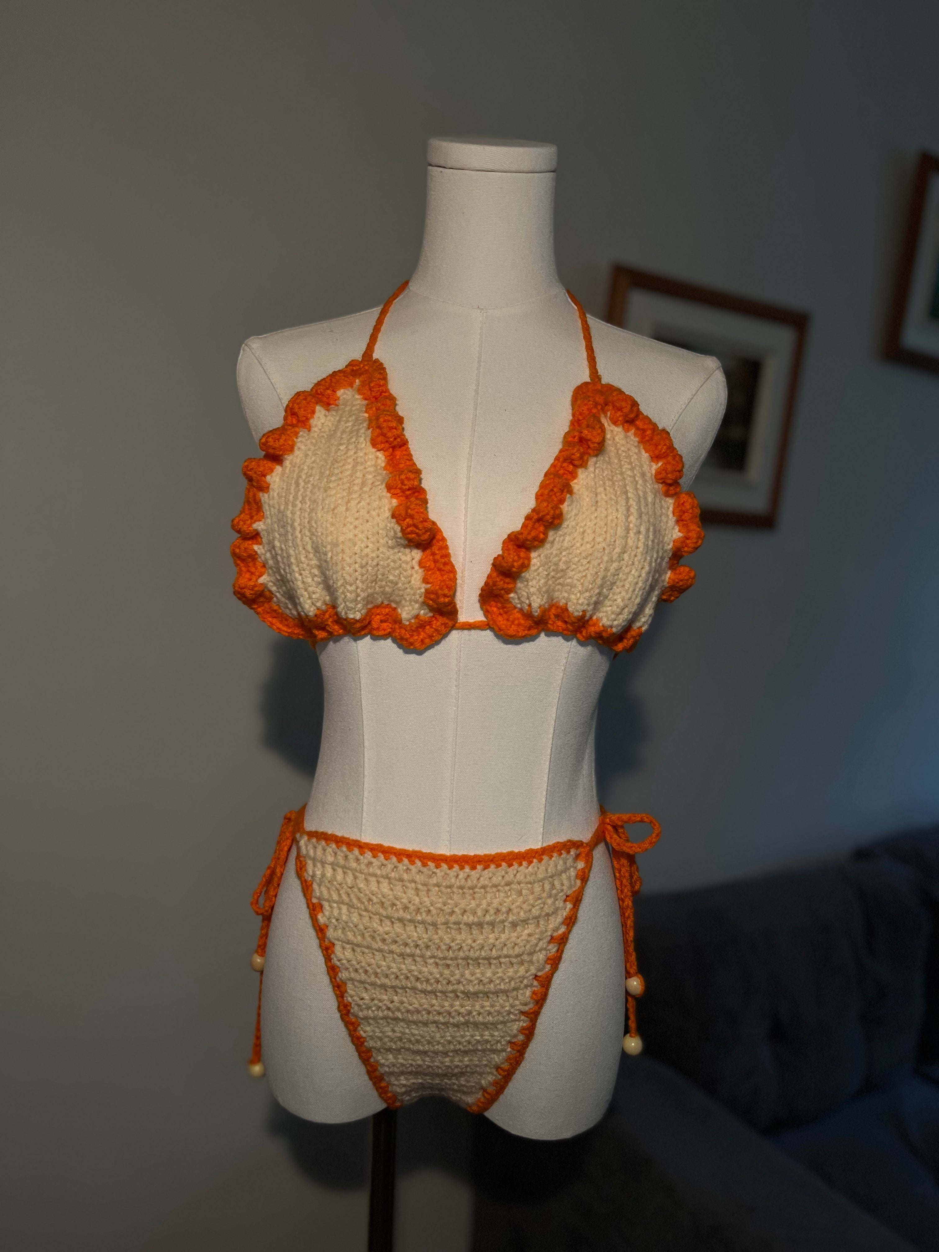 Duchess Bikini - Beige & Orange